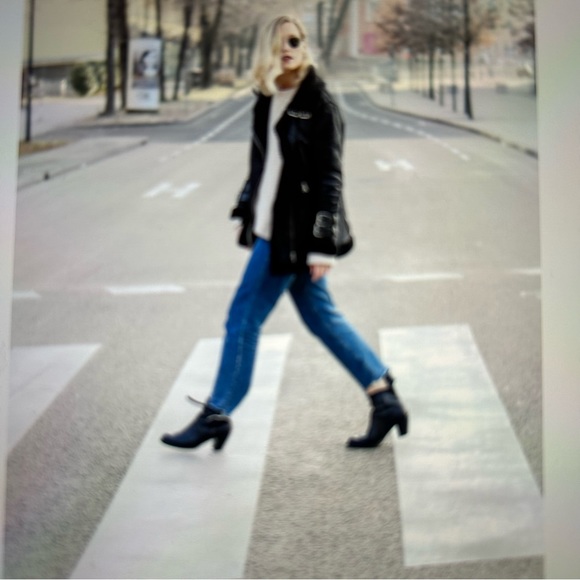 NWT Acne Studio Pistol Boot Black Women Size 37 - Picture 15 of 15